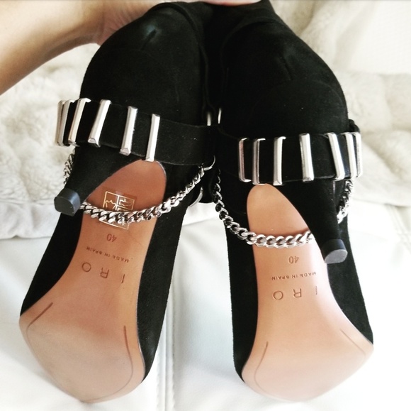 🍒NWOB🍒 IRO SUEDE MOTO BOOTIES - Picture 3 of 7